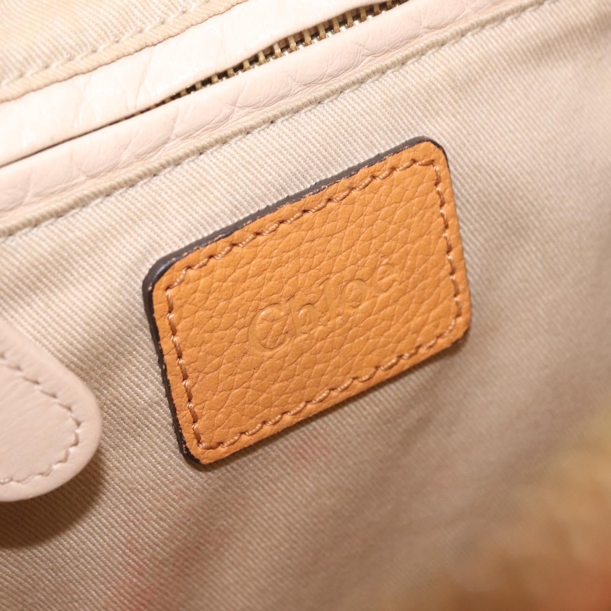 Chloe Paraty Top Handle Leather Orange Leather Handbag (Pre-Owned)
