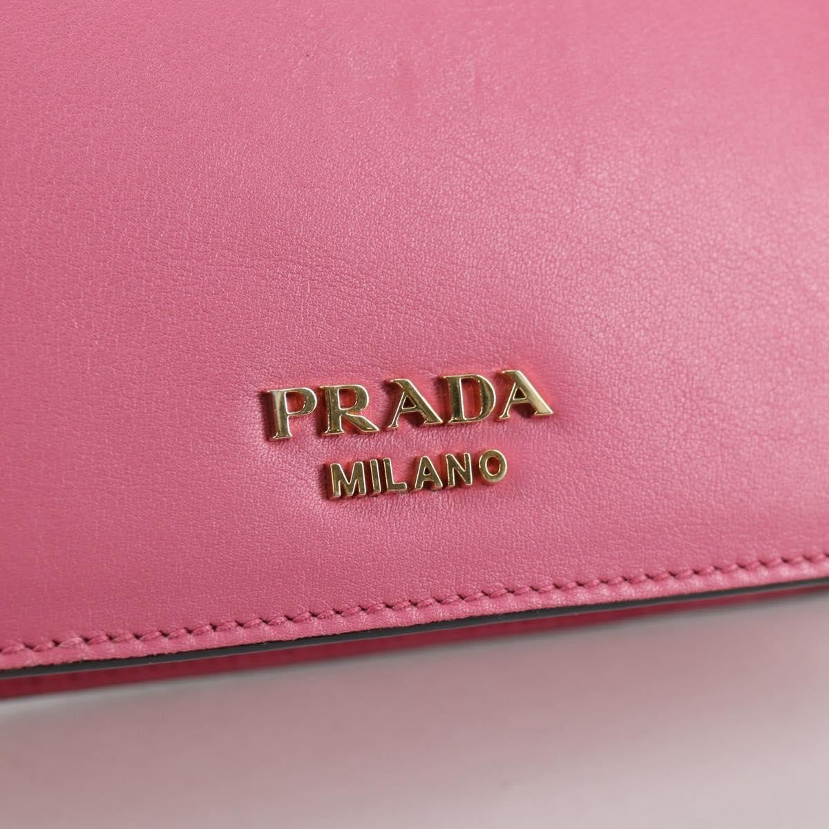 Prada Belle Top Handle City Calf Pink Leather Bag (Pre-Owned)