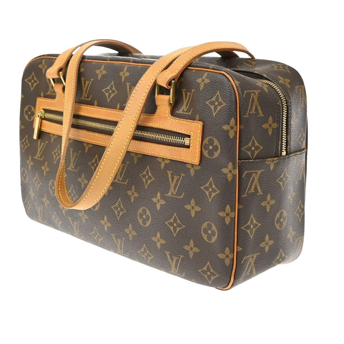 Louis Vuitton Cite Monogram Canvas Brown Canvas Handbag (Pre-Owned)
