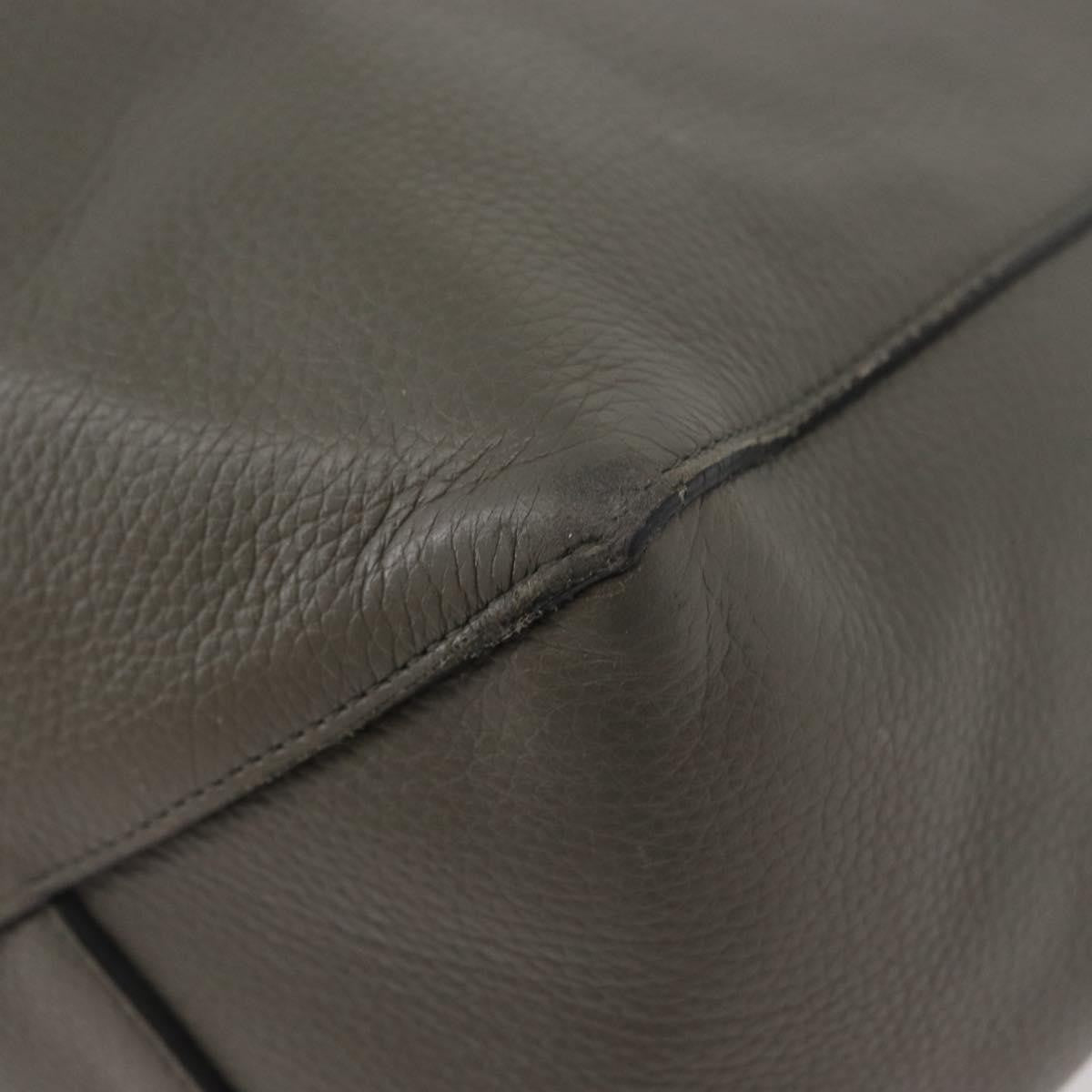 Celine Phantom Cabas Tote Leather Gray Leather Tote Bag Bag (Pre-Owned)
