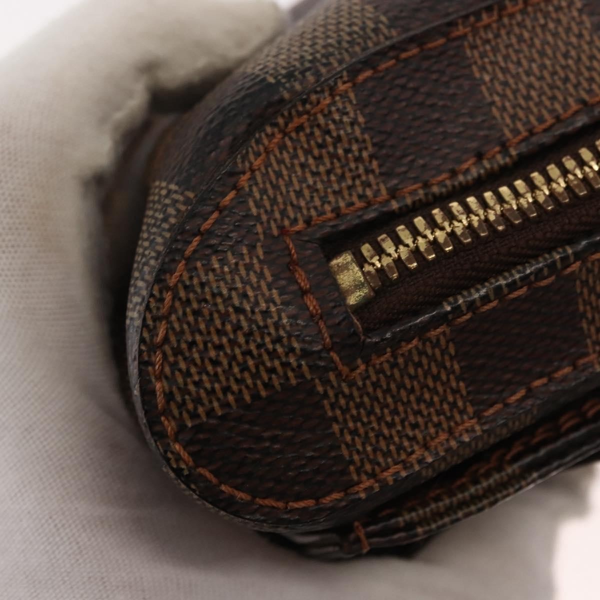 Louis Vuitton Geronimos Waist Damier Ebene Brown Canvas Shoulder Bag Bag (Pre-Owned)