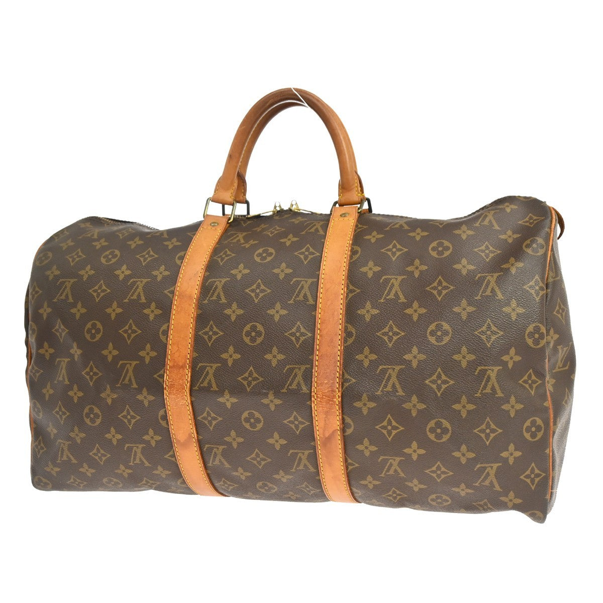 Louis Vuitton Keepall Monogram Canvas Brown Canvas Travel Bag Bag (Pre-Owned)