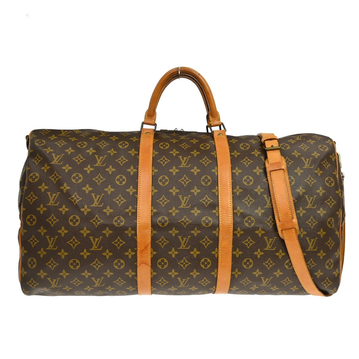 Louis Vuitton Keepall Bandouliere Monogram Canvas Brown Canvas Travel Bag Bag (Pre-Owned)