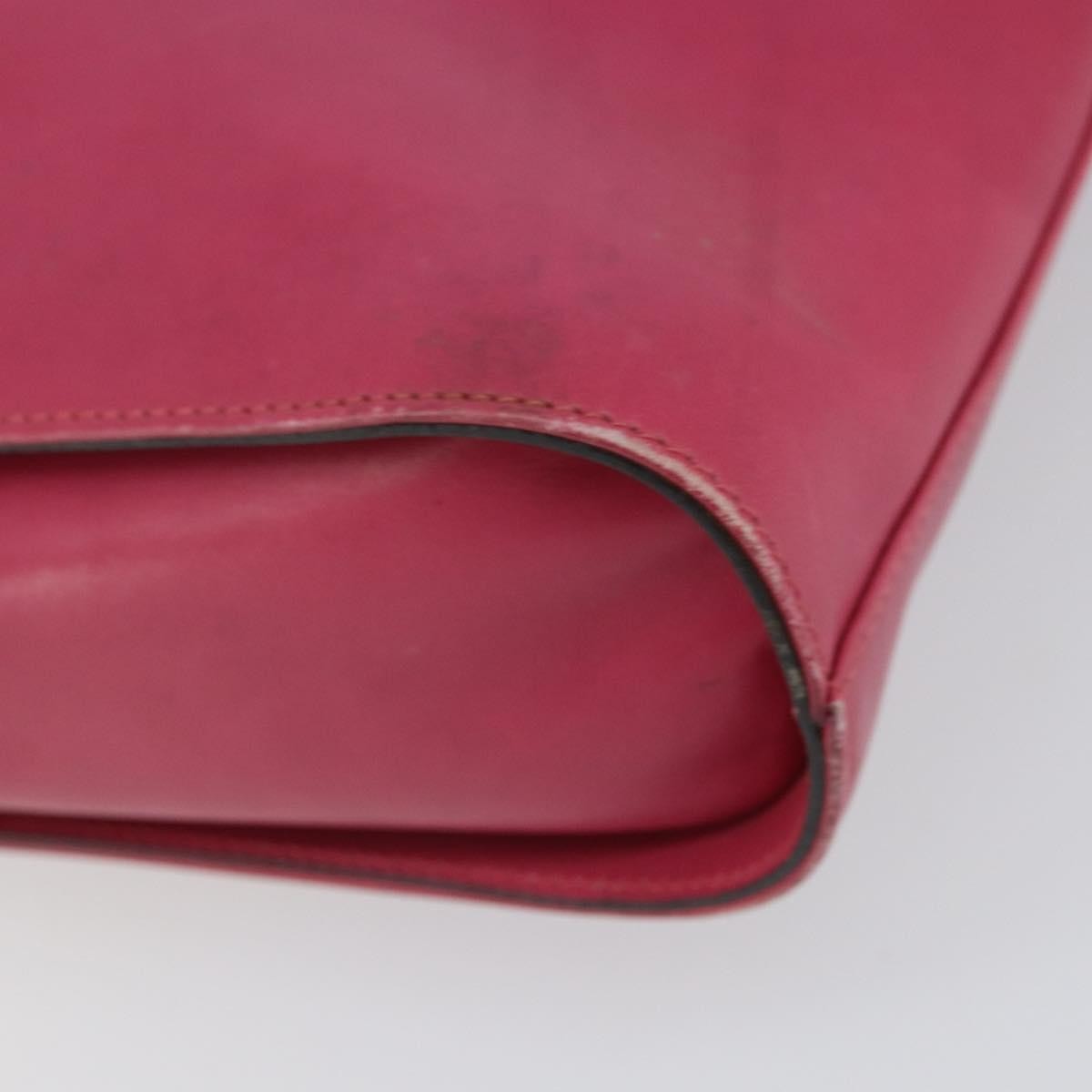 Salvatore Ferragamo Gancini Leather Pink Leather Shoulder Bag Bag (Pre-Owned)