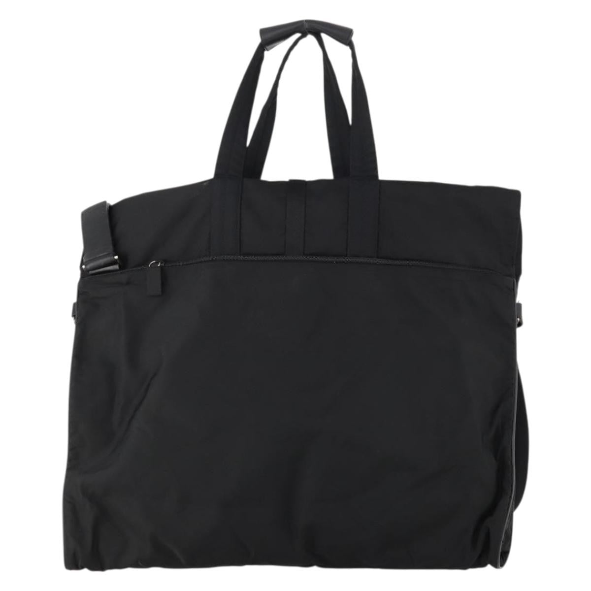 Prada Garment Carrier Tessuto Black Nylon Handbag (Pre-Owned)