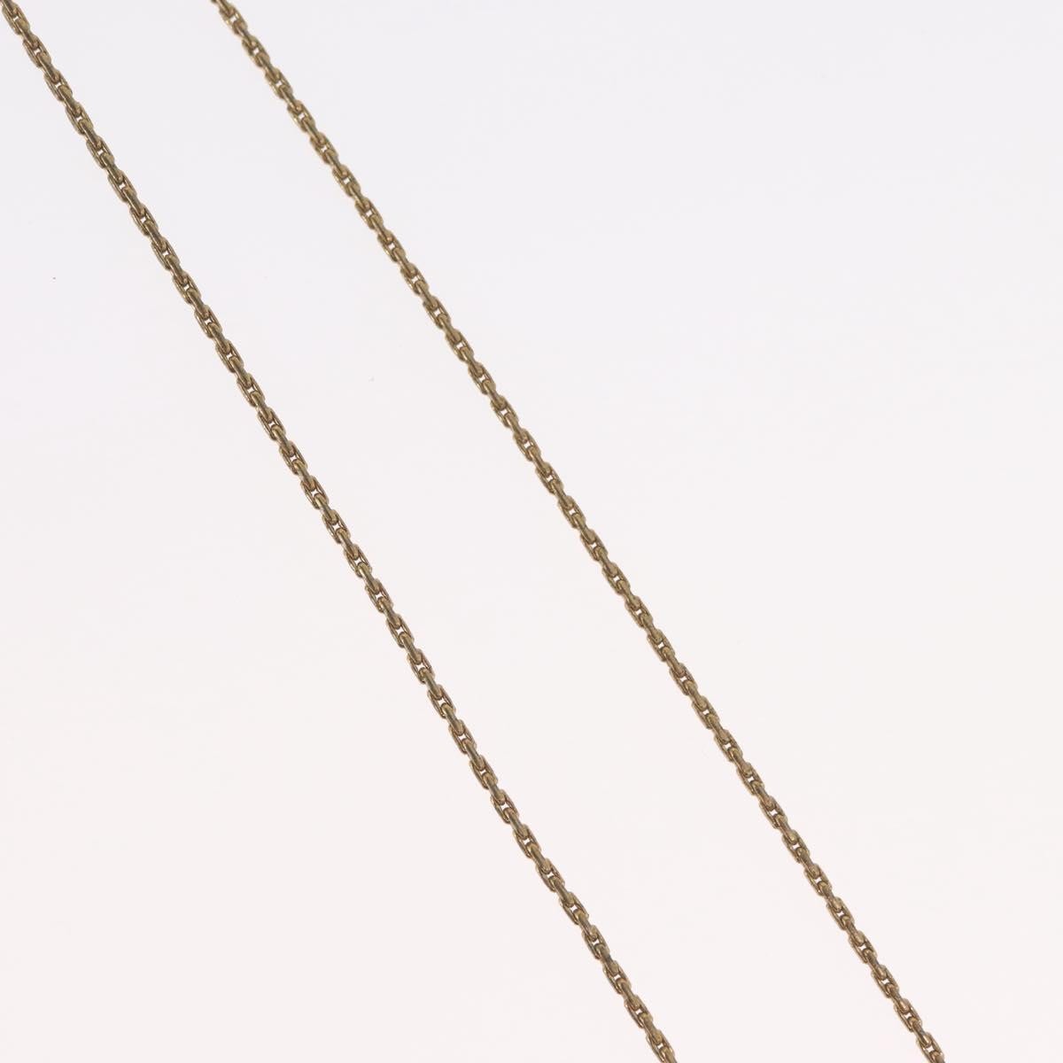 Christian Dior Cd Pendant Metal And Crystals Gold Metal Necklace Jewelry (Pre-Owned)