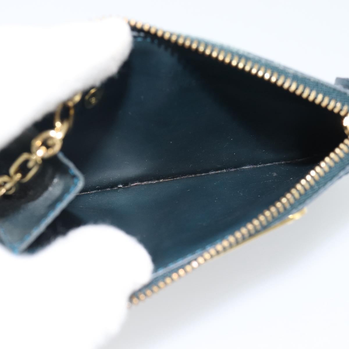 Louis Vuitton Pochette Clés Nm Monogram Vernis Patent Leather Blue Patent_Leather Wallets Accessory (Pre-Owned)