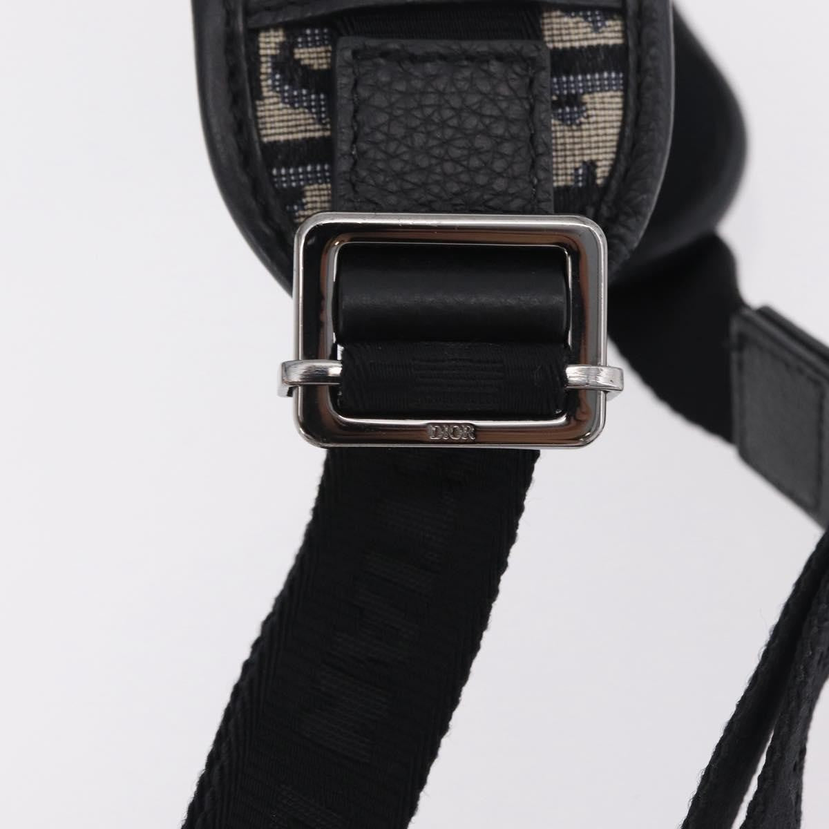Christian Dior Kenny Scharf Safari Messenger Oblique Canvas With Applique Navy Canvas Handbag (Pre-Owned)