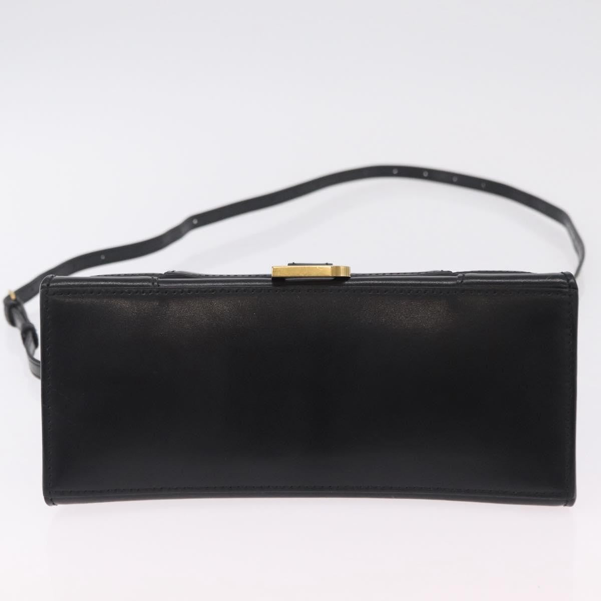 Balenciaga Graffiti Hourglass Top Handle Leather Black Leather Handbag (Pre-Owned)