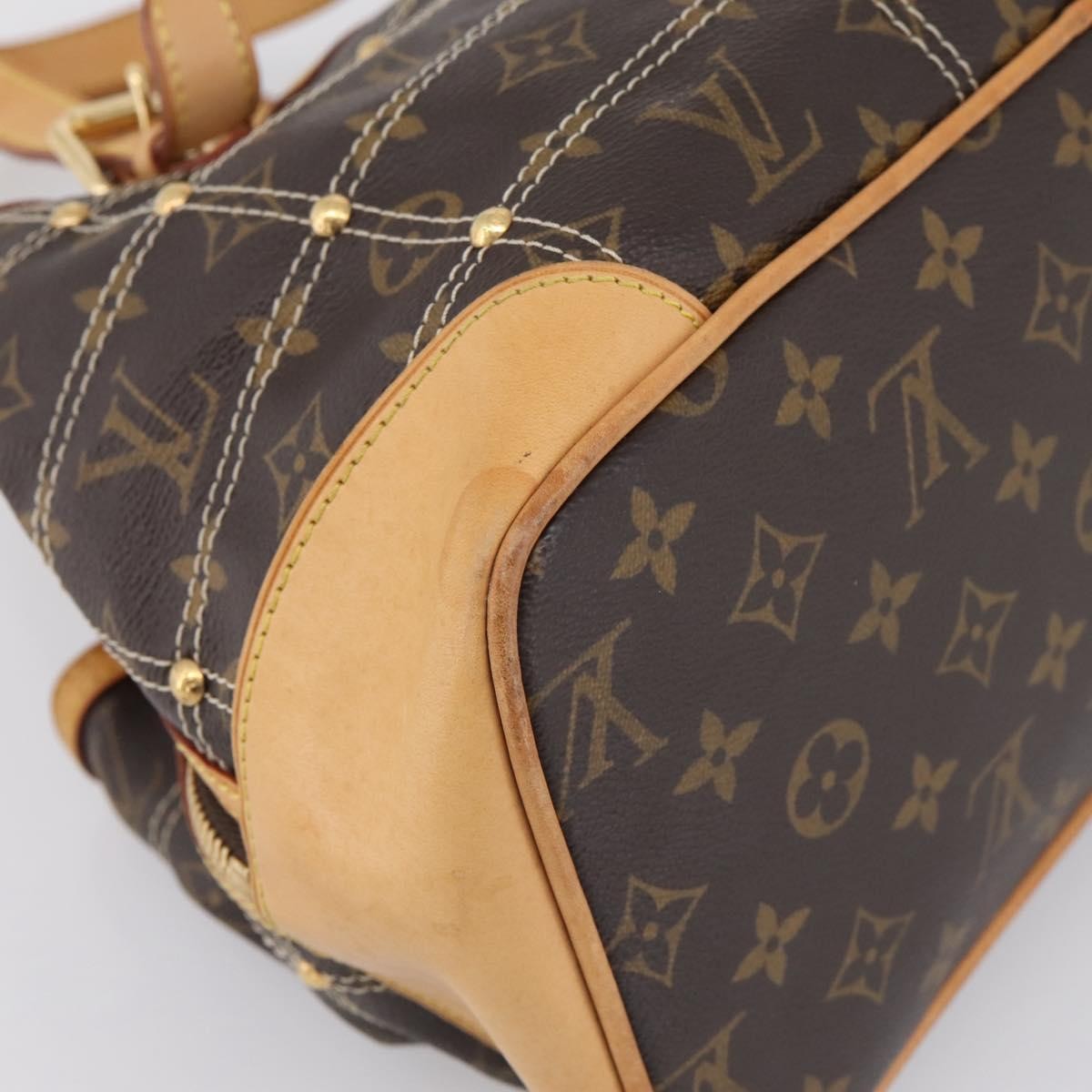 Louis Vuitton Riveting Monogram Canvas Brown Canvas Shoulder Bag Bag (Pre-Owned)