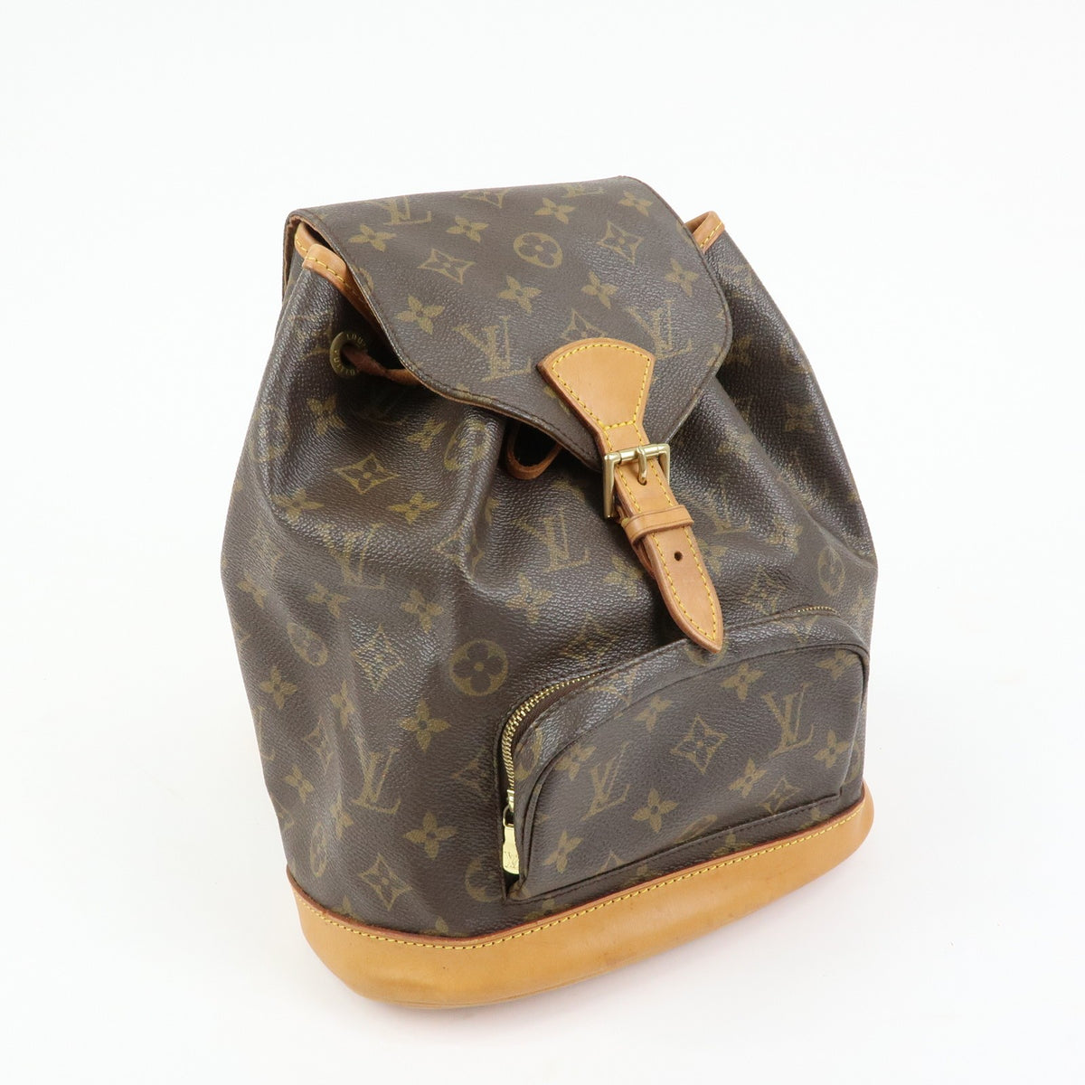 Louis Vuitton Vintage Montsouris Monogram Canvas Brown Canvas Backpack Bag (Pre-Owned)