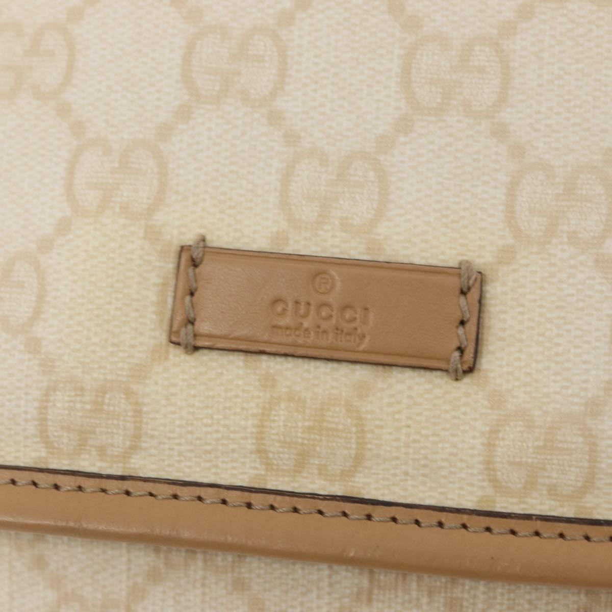 Gucci Flap Messenger Gg Coated Canvas White Pvc Shoulder Bag Bag (Pre-Owned)