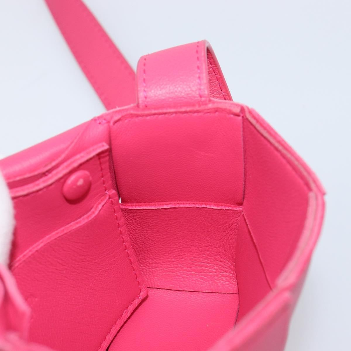 Bottega Veneta Cassette Maxi Intrecciato Leather Pink Leather Crossbody Bag Bag (Pre-Owned)