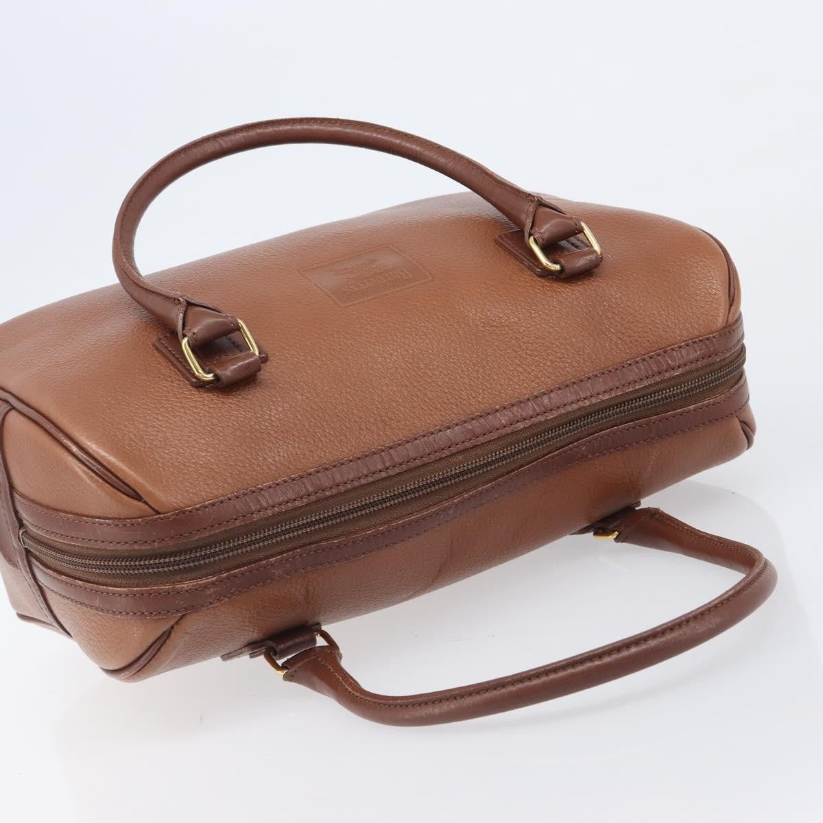 Burberry Vintage Boston Leather Brown Leather Handbag (Pre-Owned)