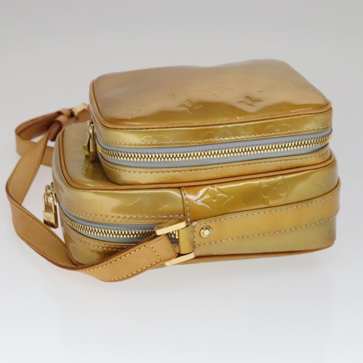 Louis Vuitton Wooster Monogram Vernis Yellow Patent_Leather Bag (Pre-Owned)