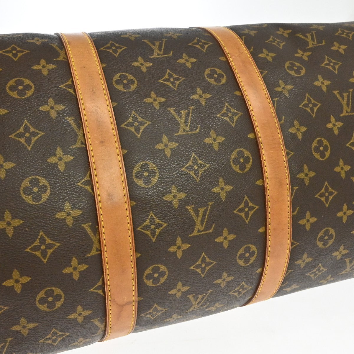 Louis Vuitton Keepall Monogram Canvas Brown Canvas Travel Bag Bag (Pre-Owned)