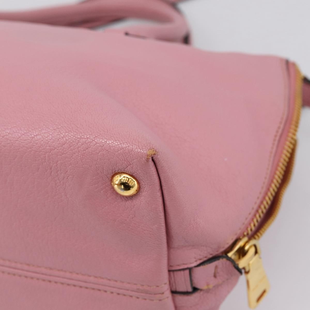 Miu Miu Beau Top Handle Leather Multicolour Leather Handbag (Pre-Owned)