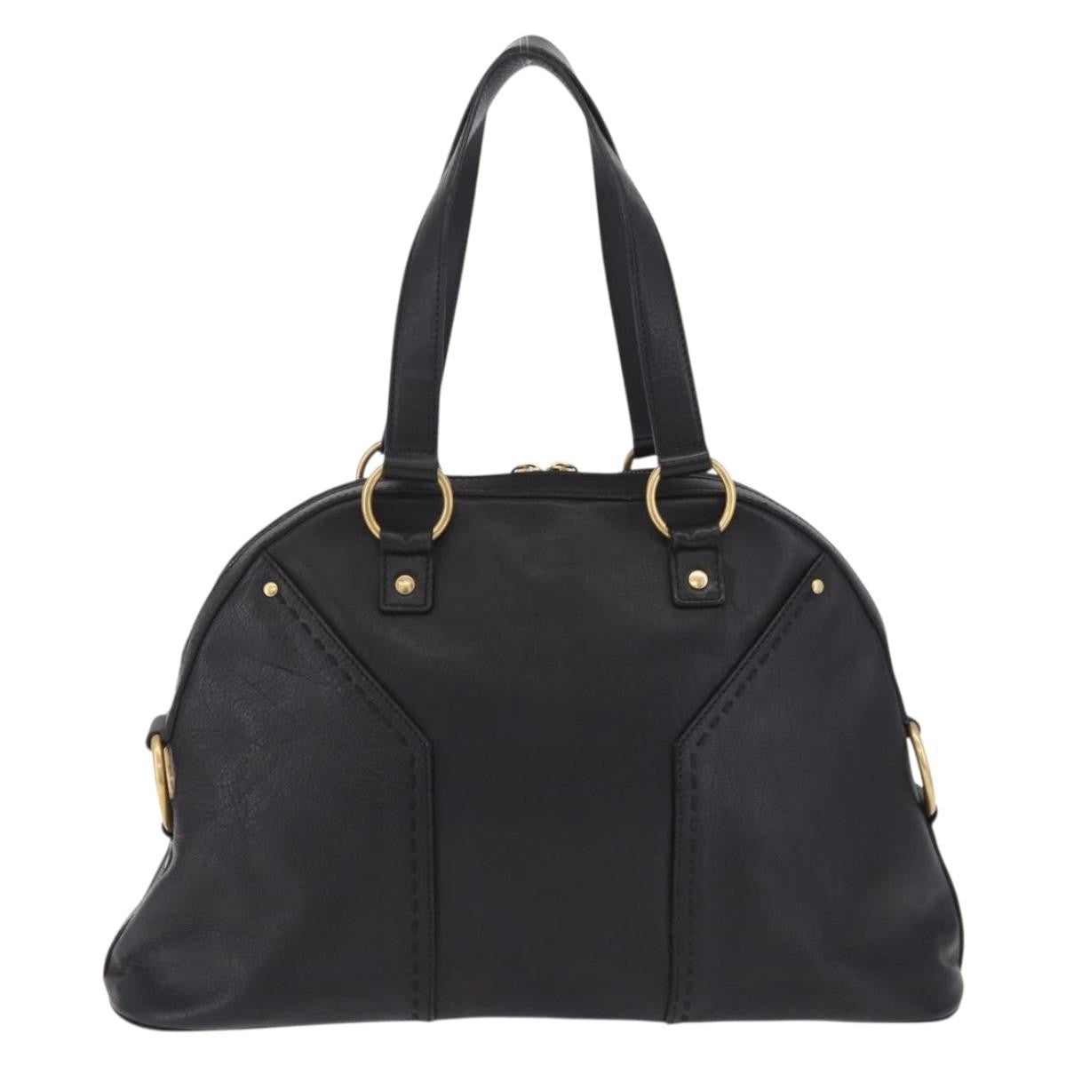 Saint Laurent Muse Leather Black Leather Shoulder Bag Bag (Pre-Owned)