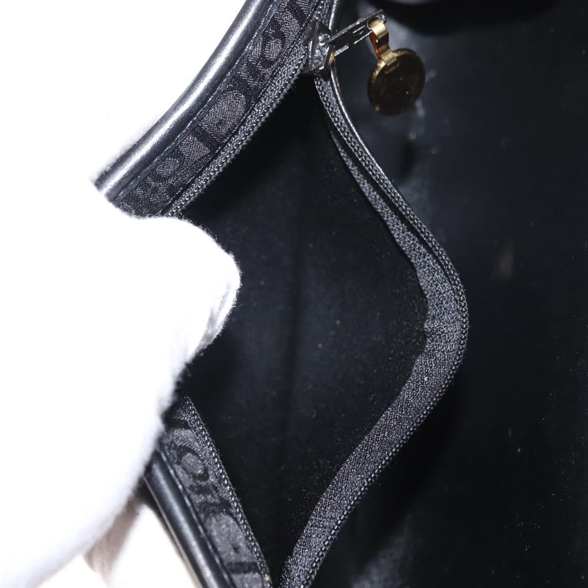 Christian Dior Trotter Shoulder Canvas Black Canvas Shoulder Bag Bag (Pre-Owned)
