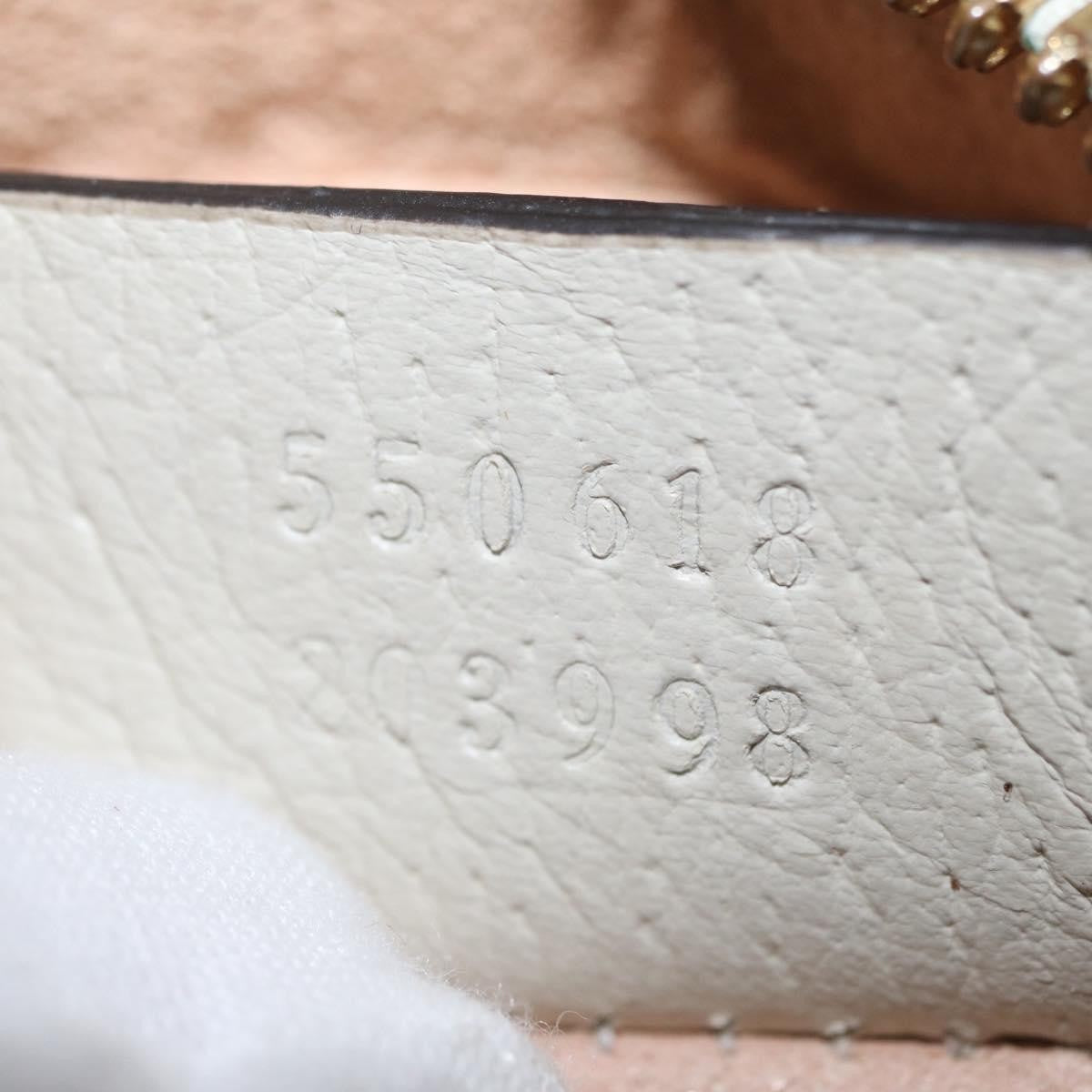 Gucci Gg Marmont Matelasse Leather White Leather Shoulder Bag Bag (Pre-Owned)