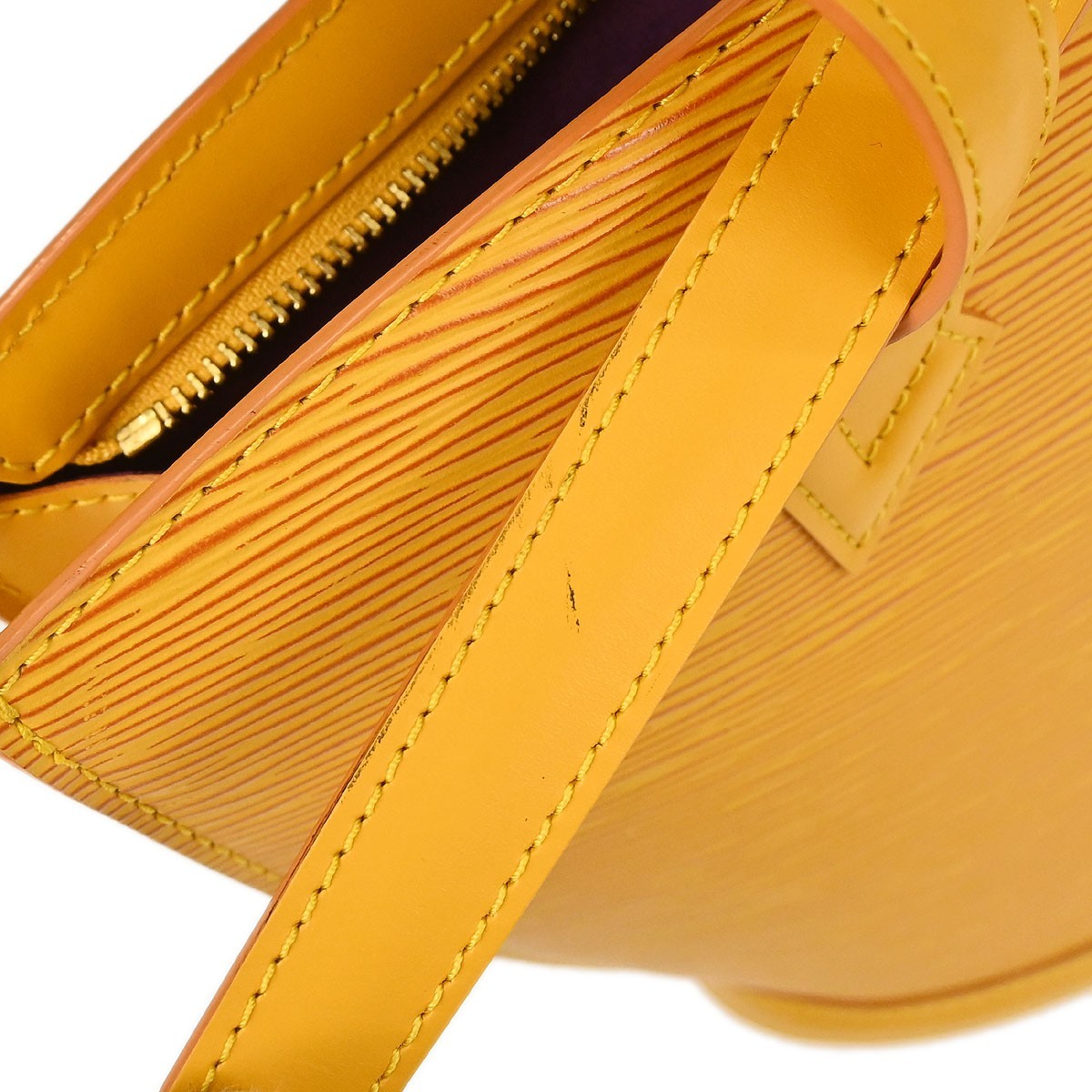 Louis Vuitton Saint Jacques Epi Leather Yellow Leather Shoulder Bag Bag (Pre-Owned)