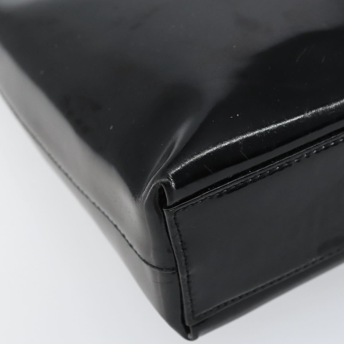 Salvatore Ferragamo Vala Patent Leather Black Patent_Leather Shoulder Bag Bag (Pre-Owned)