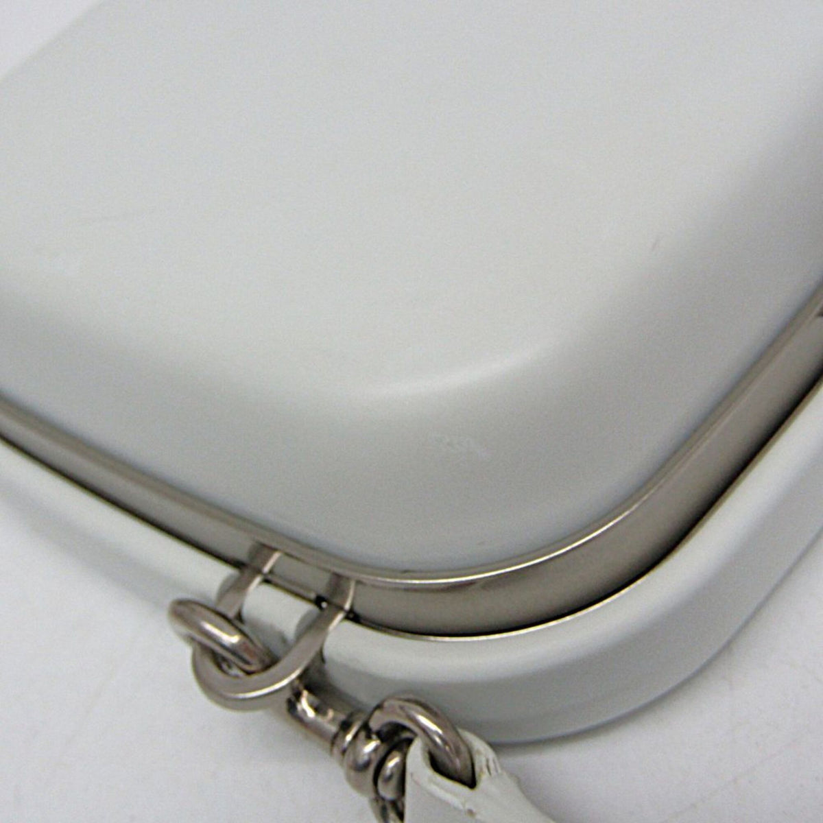 Balenciaga Logo Lunch Box Plastic White Plastic Shoulder Bag Bag (Pre-Owned)