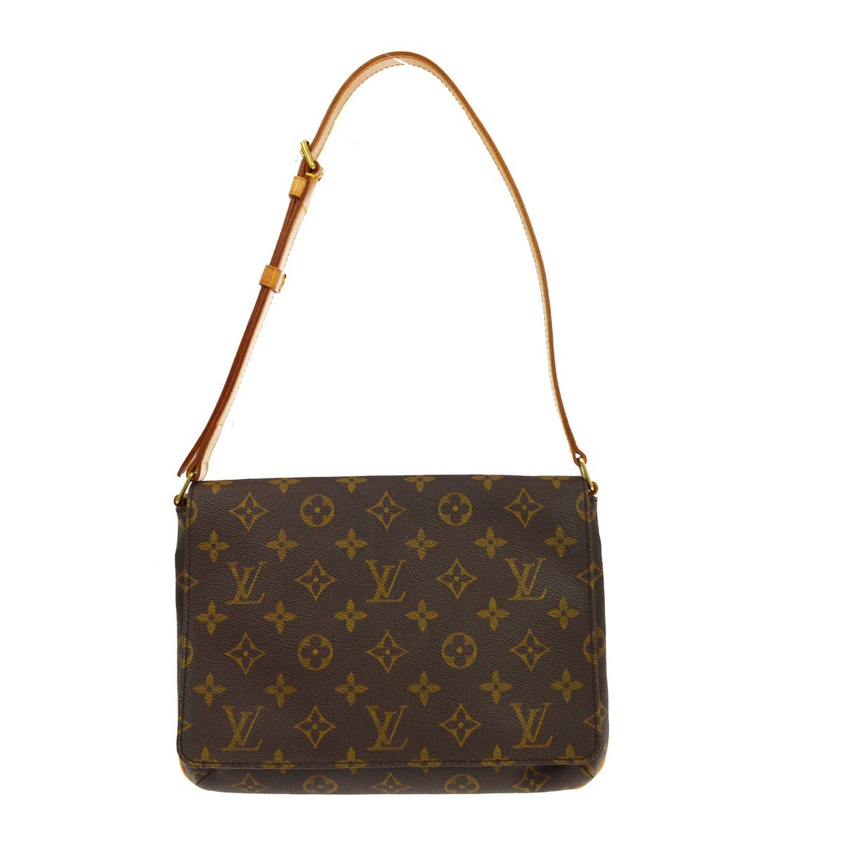 Louis Vuitton Musette Tango Monogram Canvas Brown Canvas Shoulder Bag Bag (Pre-Owned)