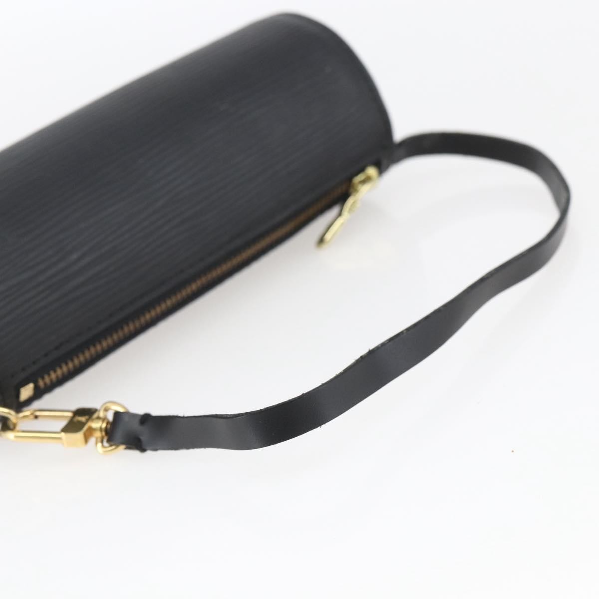 Louis Vuitton Soufflot Pochette Epi Leather Black Leather Clutche & Pouche Bag (Pre-Owned)