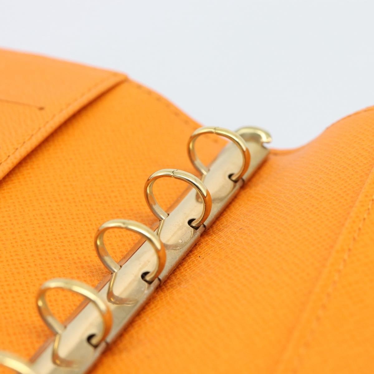 Louis Vuitton Agenda Cover Epi Orange Leather Clutche & Pouche Bag (Pre-Owned)
