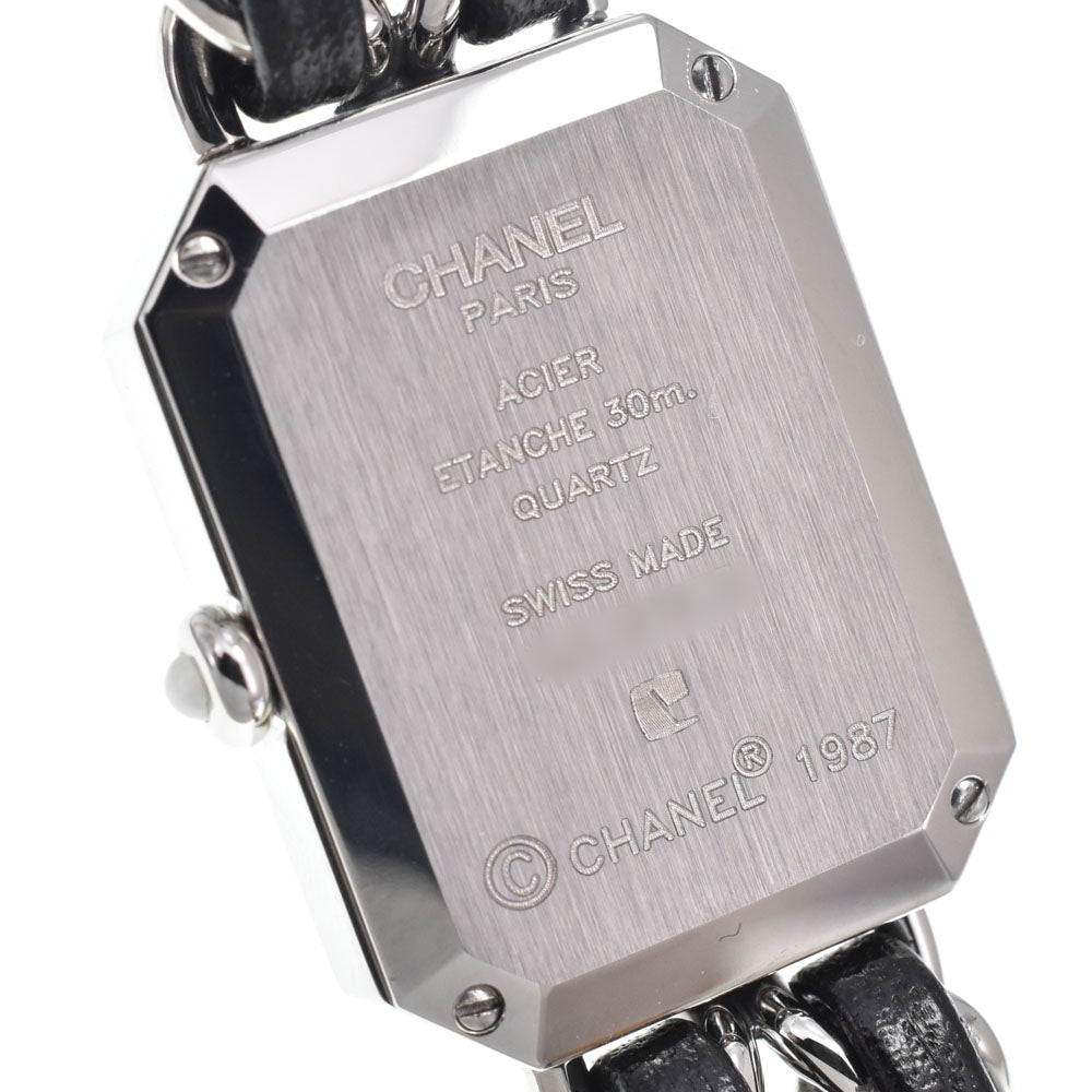 Chanel Premiere Rock Quartz Stainless Steel And Leather With Mother Of Pearl Watch (Pre-Owned)