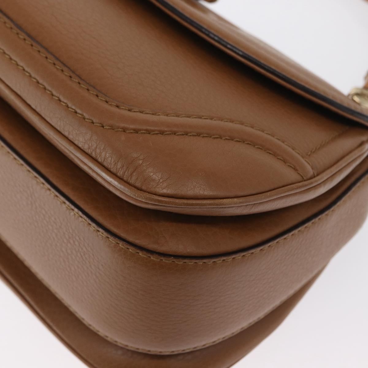 Gucci New Bamboo 1921 Top Handle Leather Brown Leather Handbag (Pre-Owned)