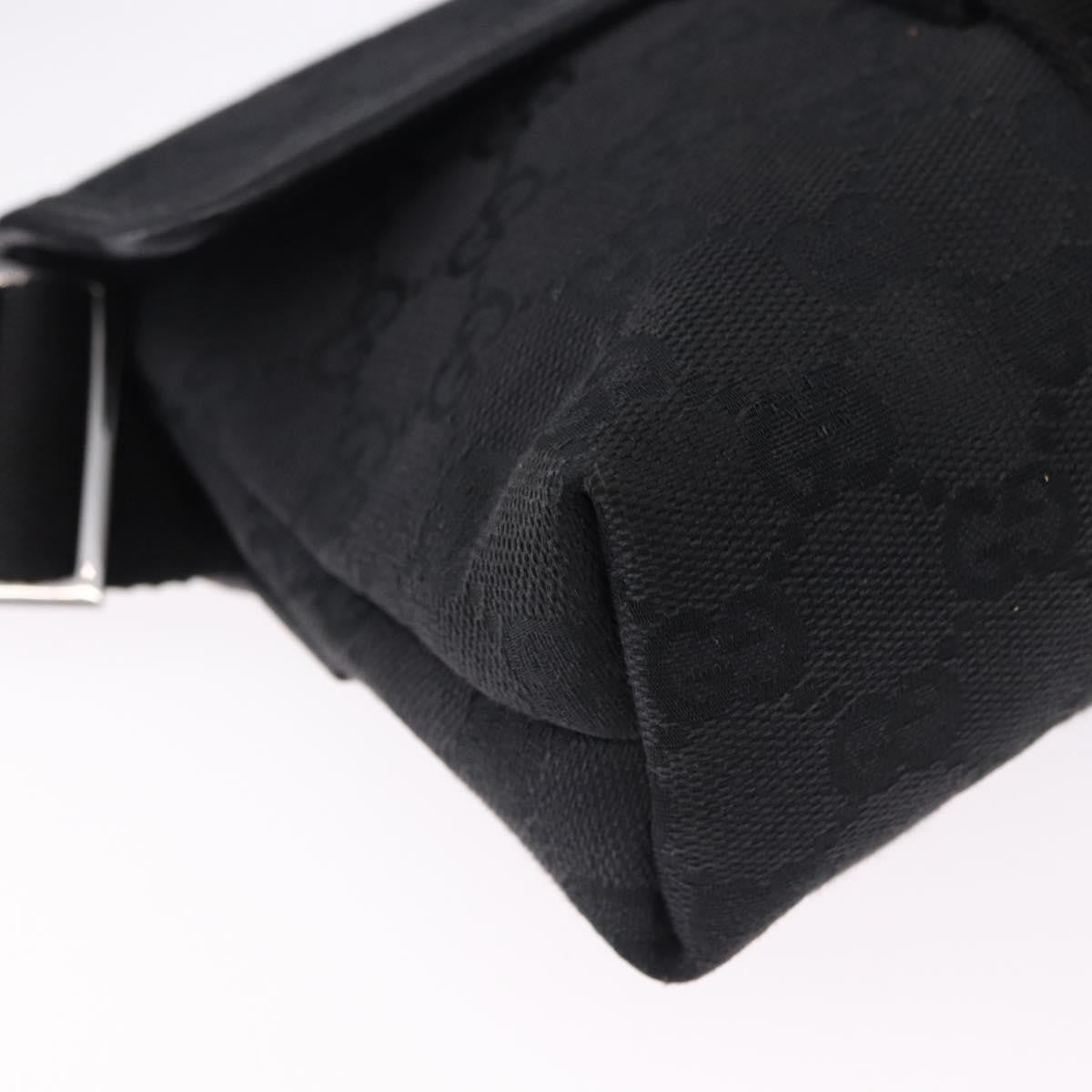 Gucci Buckle Waist Gg Canvas And Leather Black Canvas Clutche & Pouche Bag (Pre-Owned)