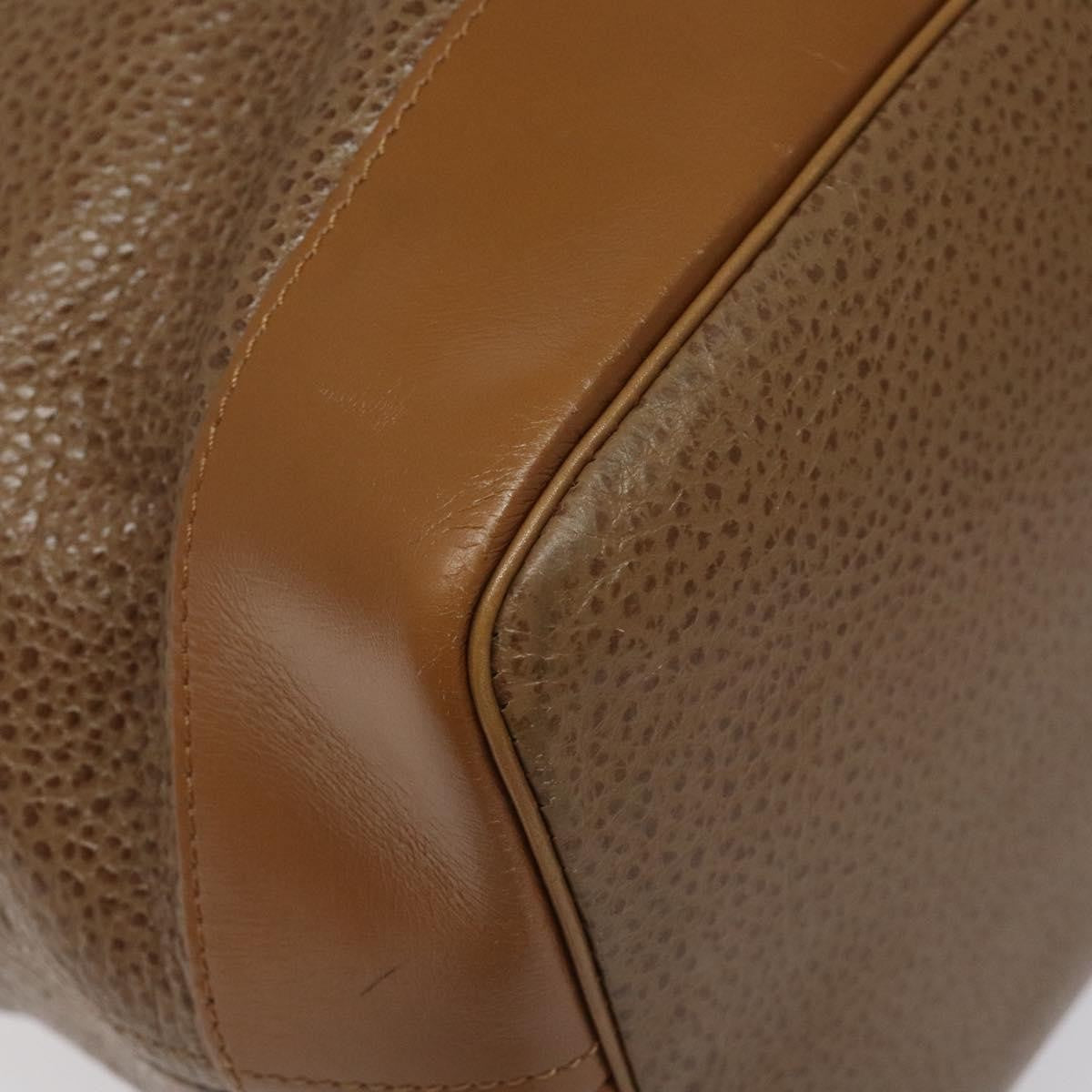 Christian Dior Vintage Leather Brown Leather Shoulder Bag Bag (Pre-Owned)