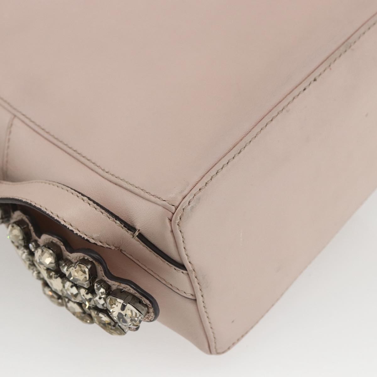 Fendi By The Way Leather Beige Leather Backpack Bag (Pre-Owned)