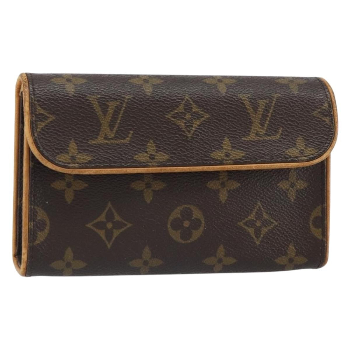 Louis Vuitton Florentine Waist Monogram Canvas Brown Canvas Clutche & Pouche Bag (Pre-Owned)