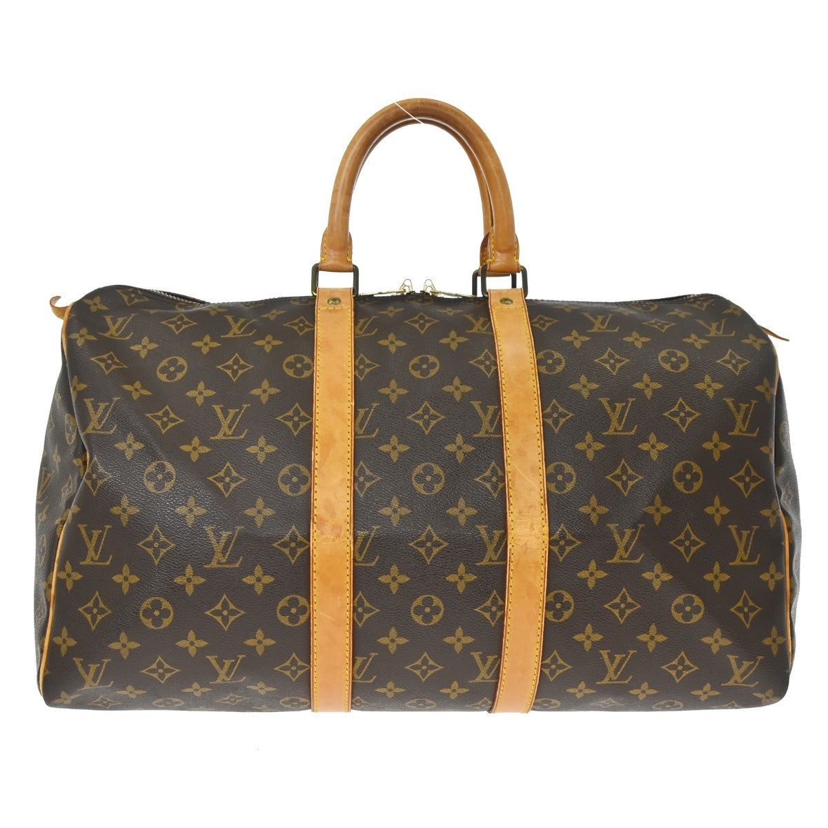 Louis Vuitton Keepall Monogram Brown Canvas Travel Bag Bag (Pre-Owned)