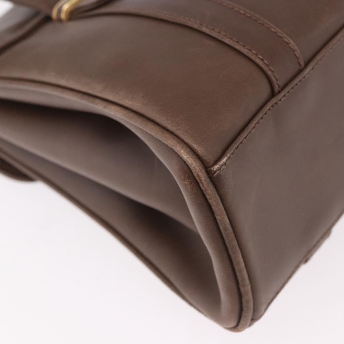 Gucci Vintage Leather Brown Leather Tote Bag Bag (Pre-Owned)