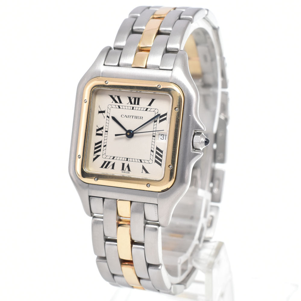 Cartier Vintage Panthere De Cartier Quartz Stainless Steel And Yellow Gold Watch (Pre-Owned)
