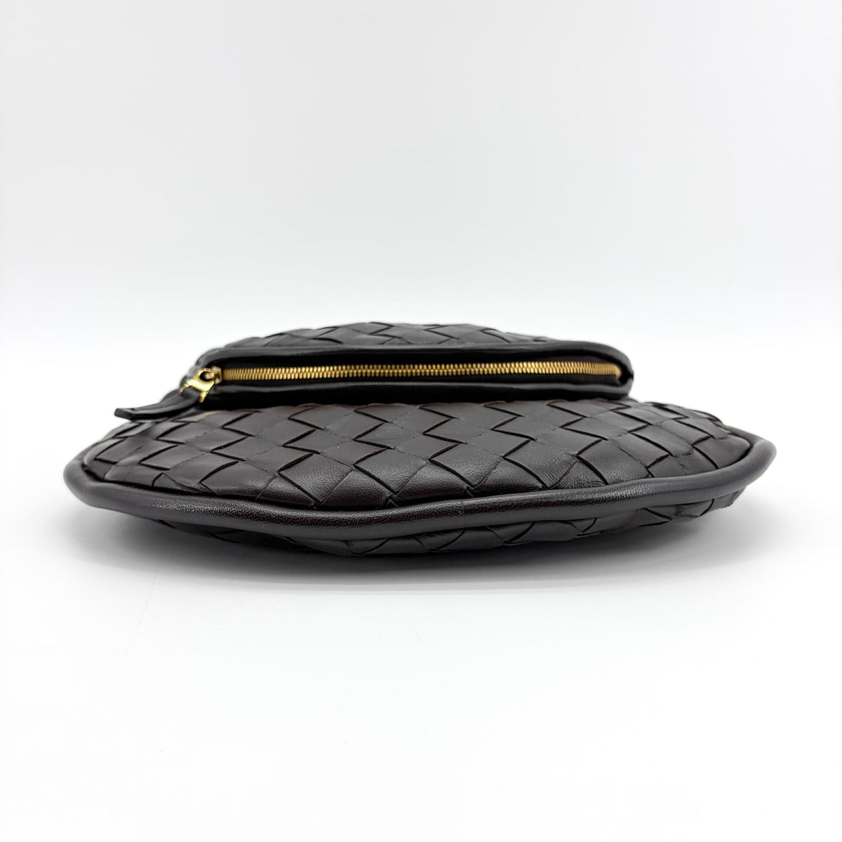 Bottega Veneta Gemelli Intrecciato Leather Black Leather Shoulder Bag Bag (Pre-Owned)