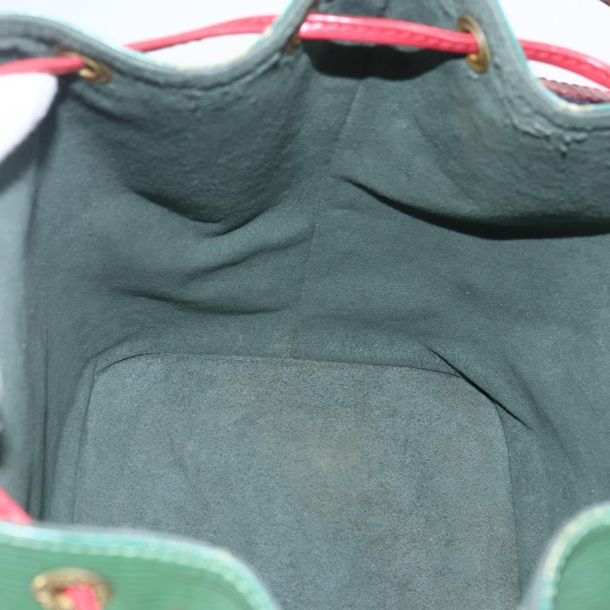Louis Vuitton Bicolor Petit Noe Epi Leather Green Leather Shoulder Bag Bag (Pre-Owned)