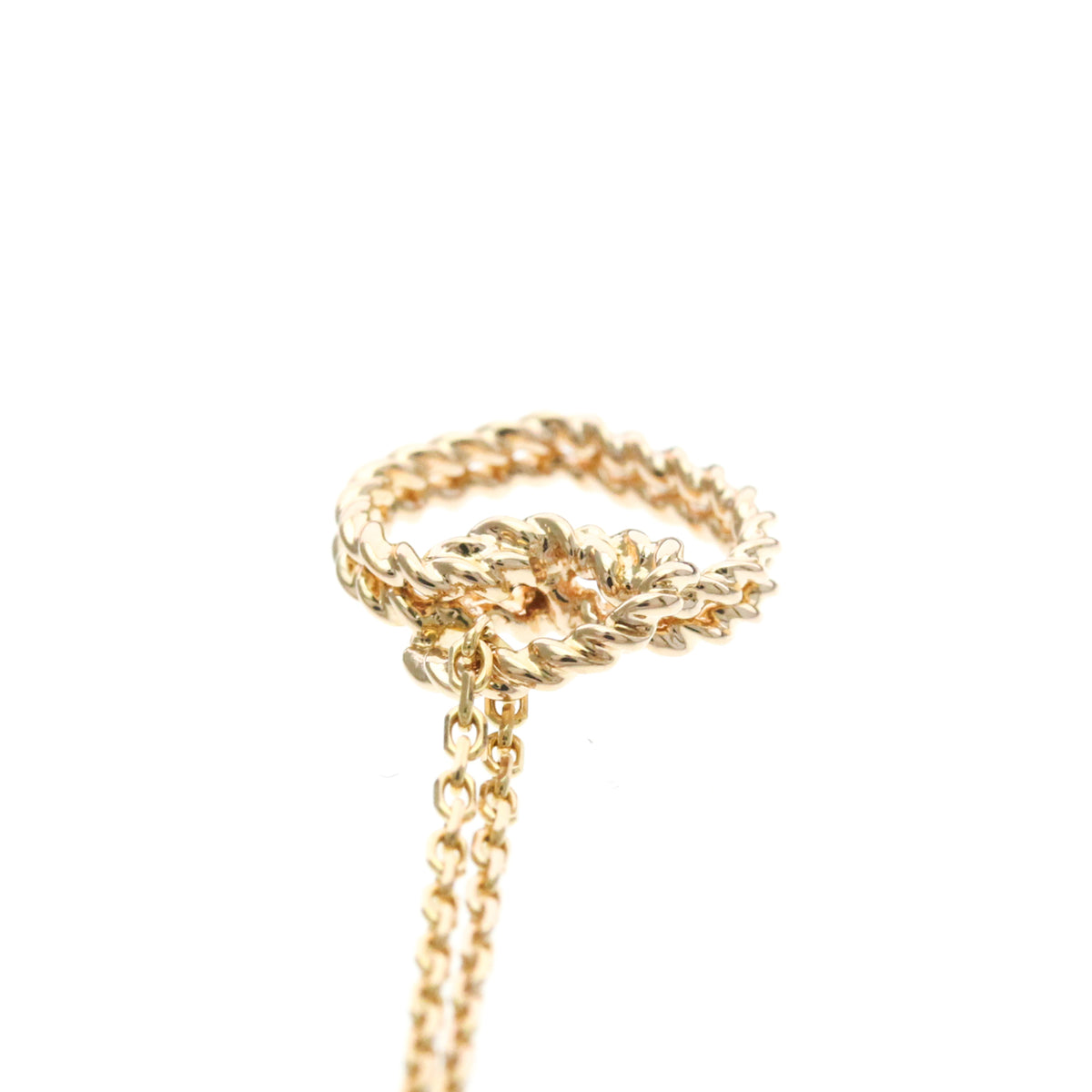 Cartier Torta Heart Pendant 18K Rose Gold Gold Pink_Gold Necklace Jewelry (Pre-Owned)