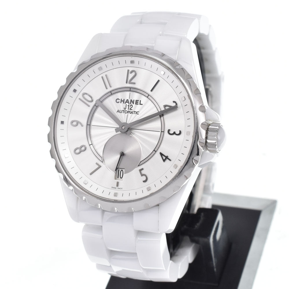 Chanel J12-365 Automatic Ceramic With Beige Gold Bezel Watch (Pre-Owned)