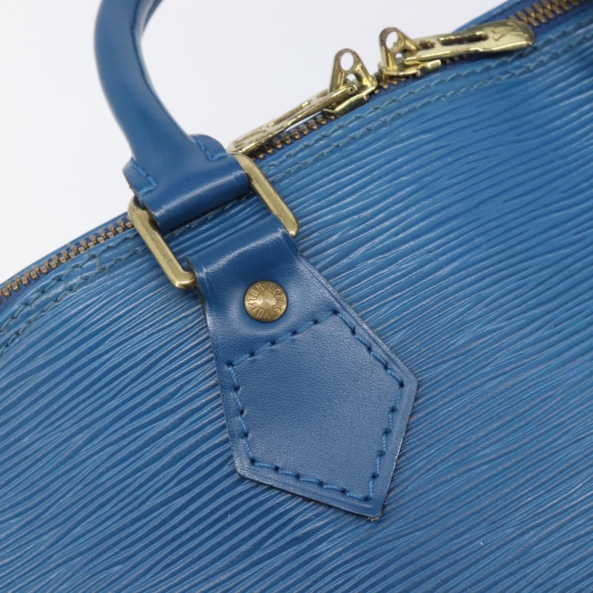 Louis Vuitton Alma Epi Leather Blue Leather Handbag (Pre-Owned)
