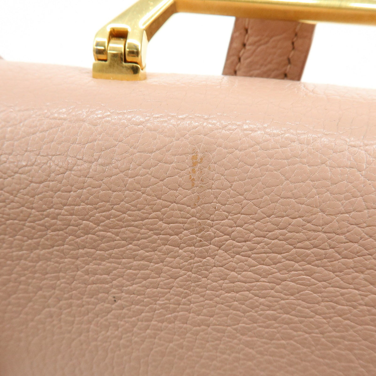 Miu Miu Madras Convertible Compartment Top Handle Leather Pink Leather Handbag (Pre-Owned)