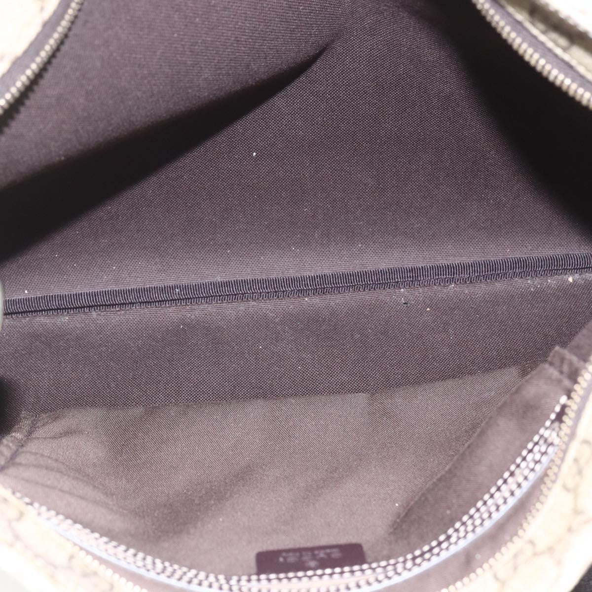 Gucci Zip Top Messenger Gg Coated Canvas Beige Canvas Shoulder Bag Bag (Pre-Owned)