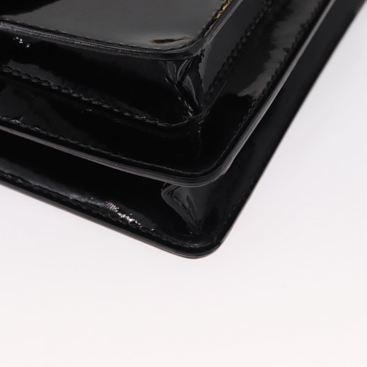 Louis Vuitton Monceau Vernis Black Patent_Leather Handbag (Pre-Owned)