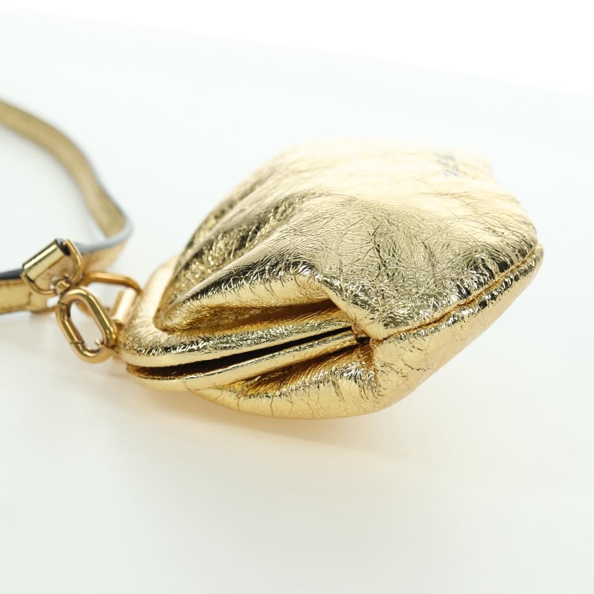 Balenciaga Cloud Clutch Leather Gold Leather Clutche & Pouche Bag (Pre-Owned)