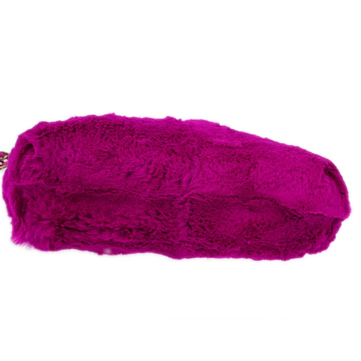 Chanel Vintage Cc Chain Rabbit Fur Purple Fur Shoulder Bag Bag (Pre-Owned)