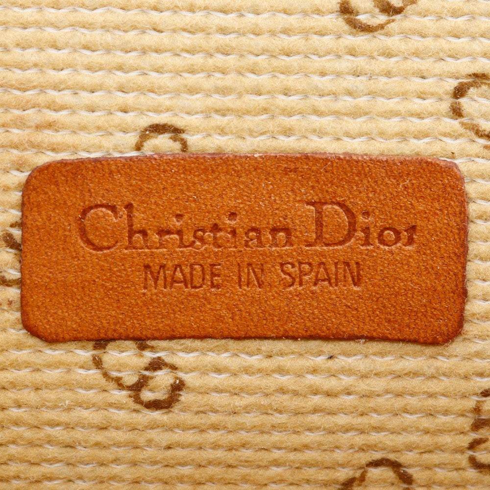 Christian Dior Cd Logo Novelty Pvc Ecru Pvc Clutche & Pouche Bag (Pre-Owned)